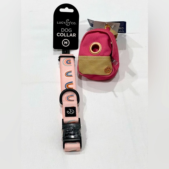 Lucy Co. Dog Collar with 💩 Bag Holder (bags inside) - Picture 1 of 4